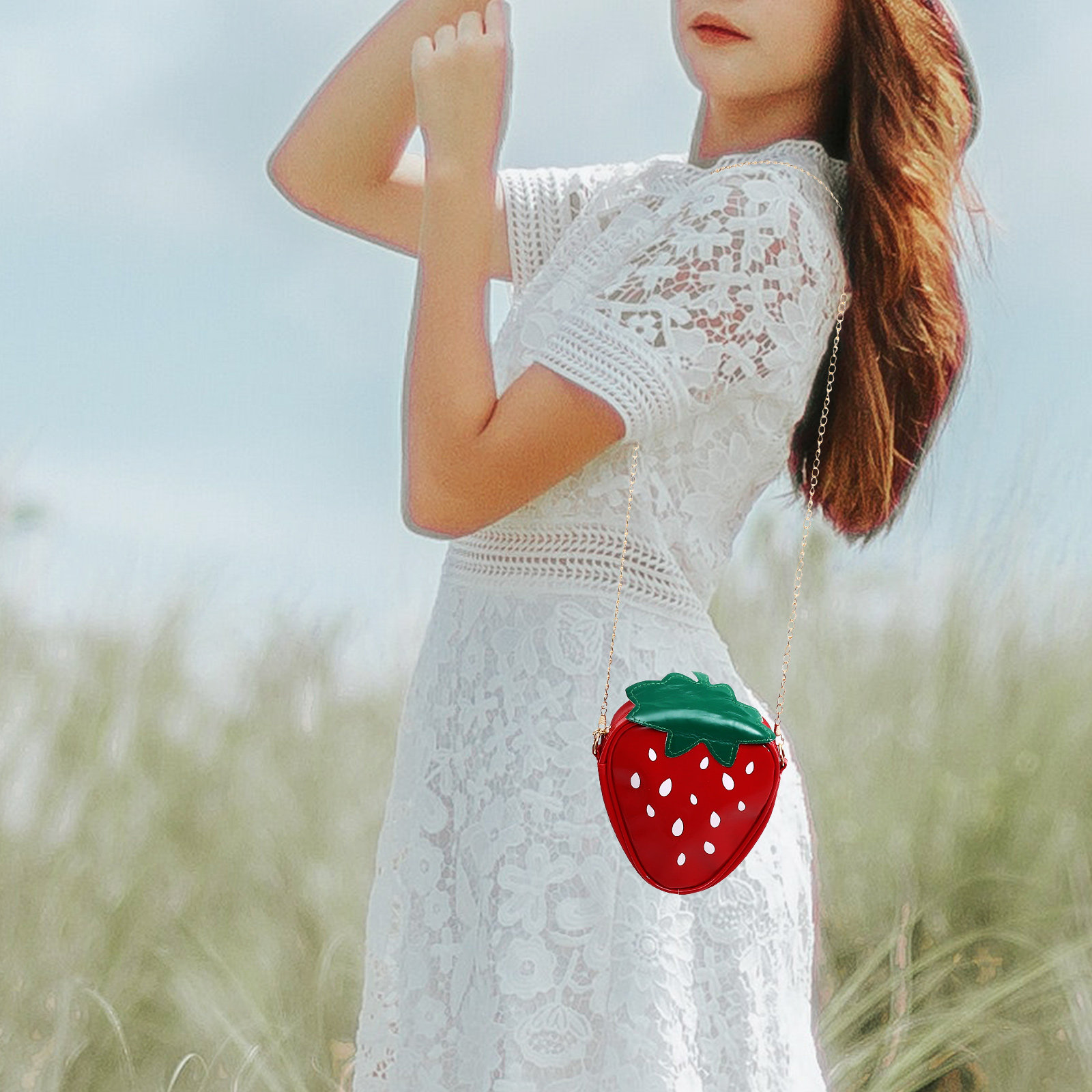 Women Bags Gift - Trendy Fruit Shape Cross Body Bag