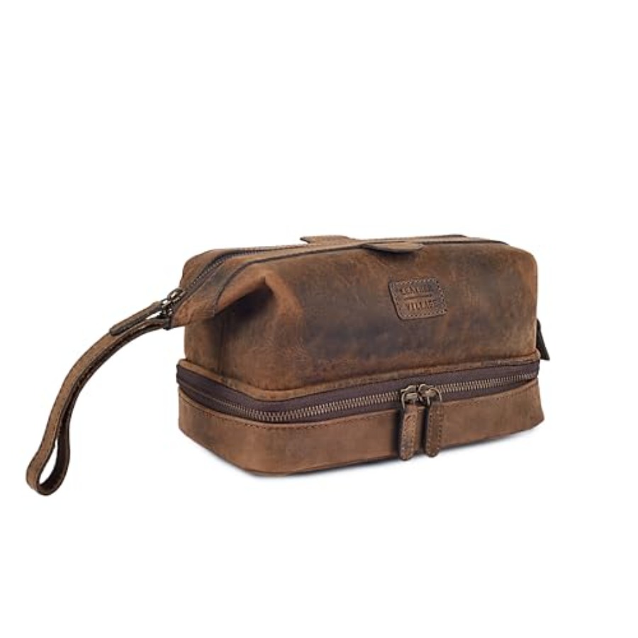 Women Bags Leather - Genuine Leather Dopp Kit Large Travel