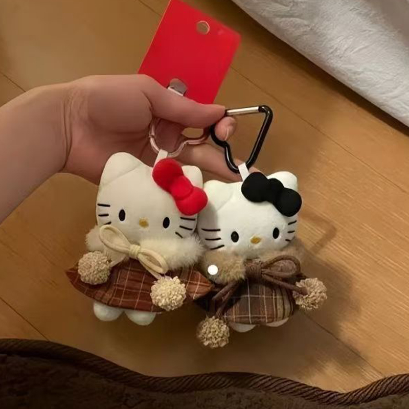 Women Bags Accessories - Anime Hello Kitty Cartoon Plush Coat
