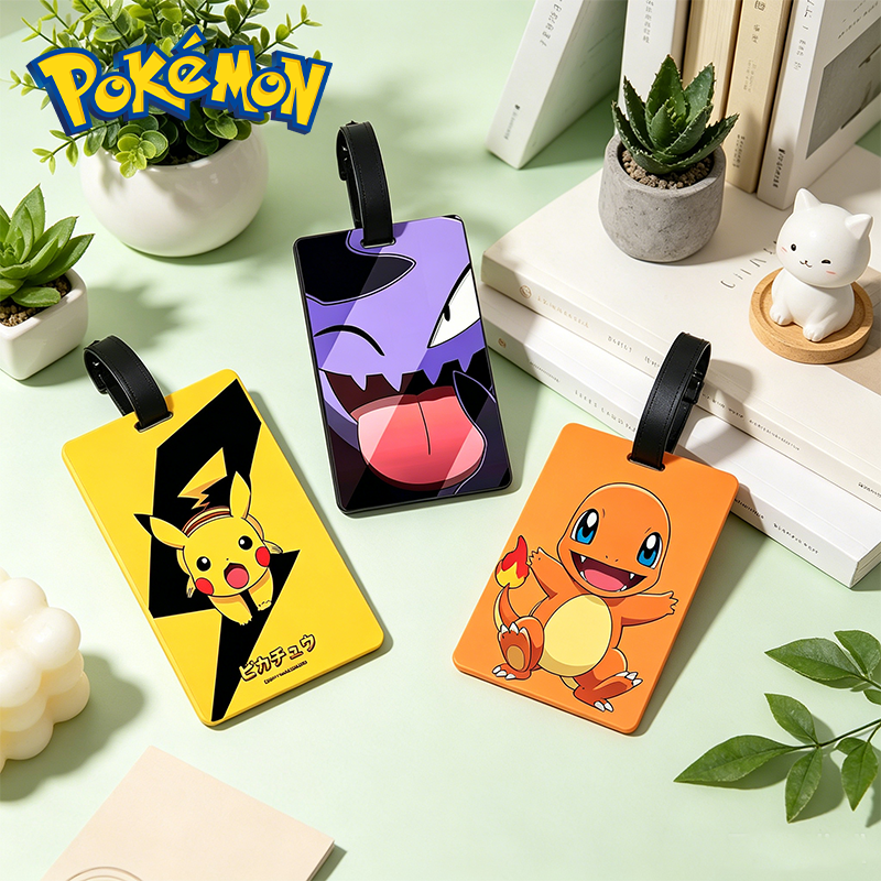 Women Bags Gift - Pokemons Cartoon Luggage Tag Kawaii Privacy