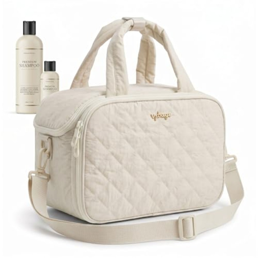 Women'S Bag - Large Quilted Toiletry Bag for Women,
