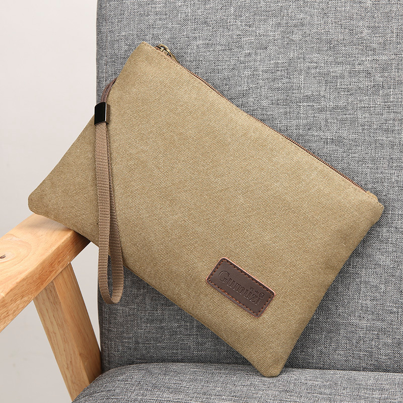 Zipper Wristlet Bag Canvas Sof - Flap Bag Envelope incelemesi ve fiyatı
