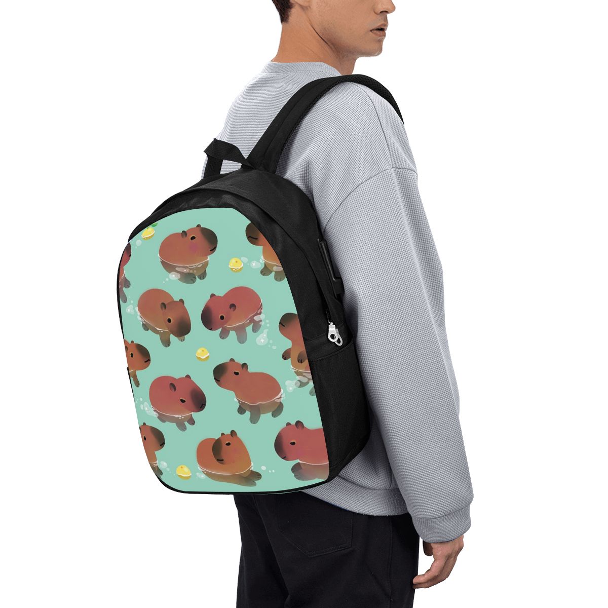 Capybara Animal Pattern Backpa - Women Bags For Laptop incelemesi ve fiyatı