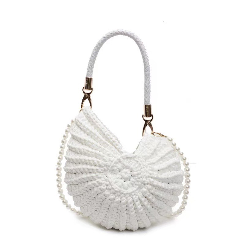 Creative Conch Shaped Crochet  - Women Bags Handmade incelemesi ve fiyatı