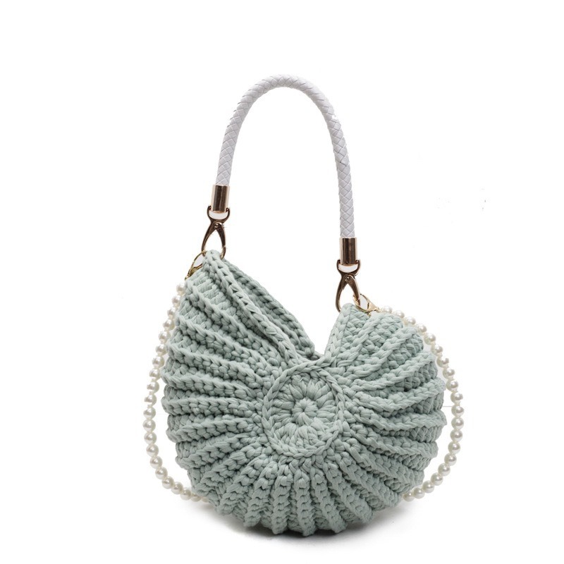 Creative Conch Shaped Crochet  - Women Bags Handmade incelemesi ve fiyatı