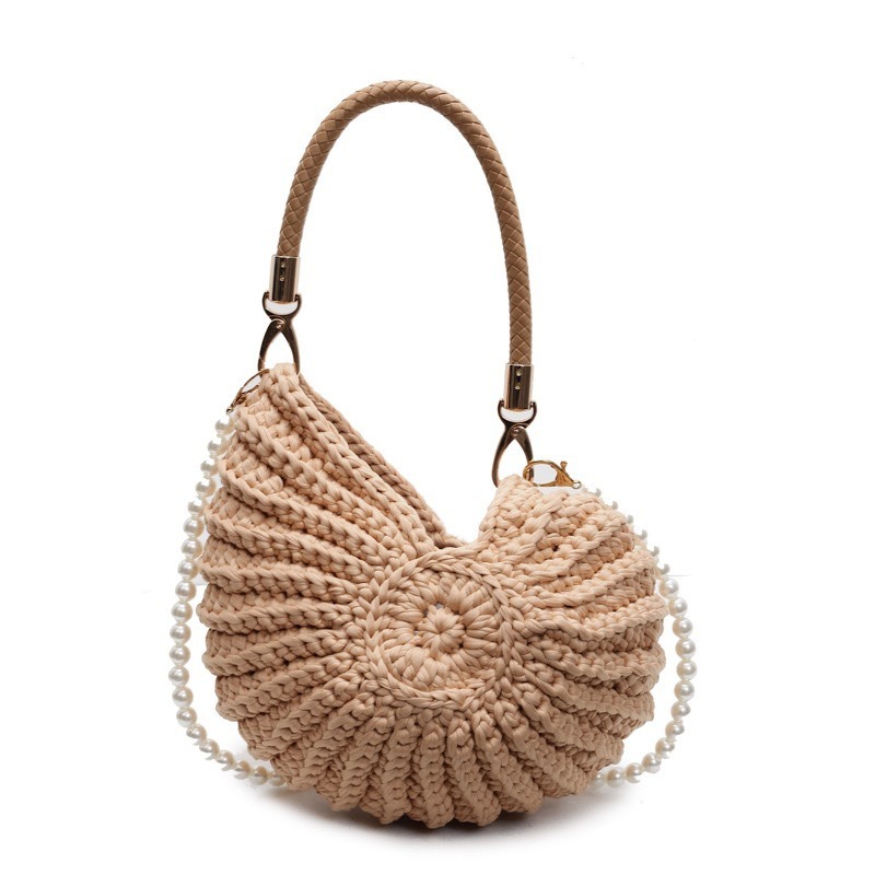 Creative Conch Shaped Crochet  - Women Bags Handmade incelemesi ve fiyatı