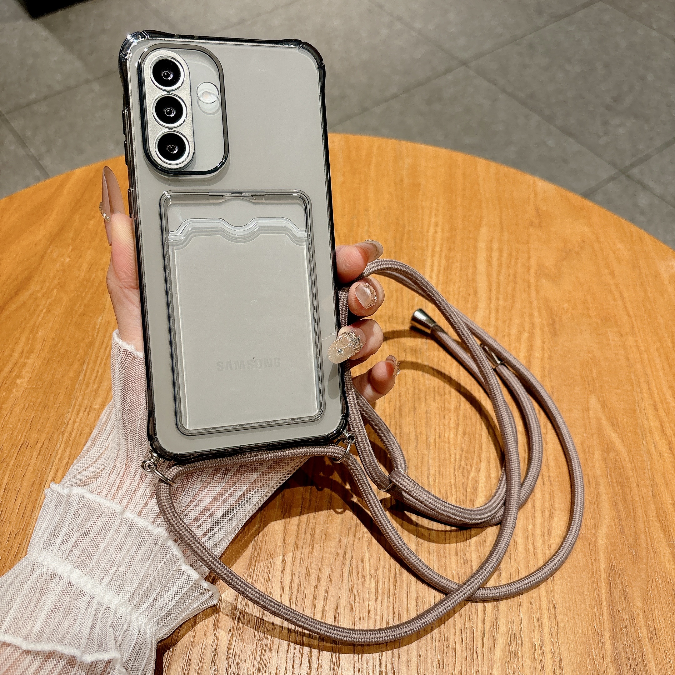 Light Gray Crossbody Strap Car - Phone Bag Crossbody incelemesi ve fiyatı