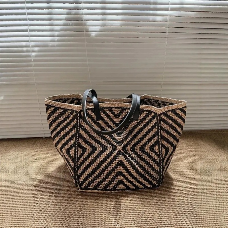 Oversized large Raffia straw t - Women Bags Handmade incelemesi ve fiyatı
