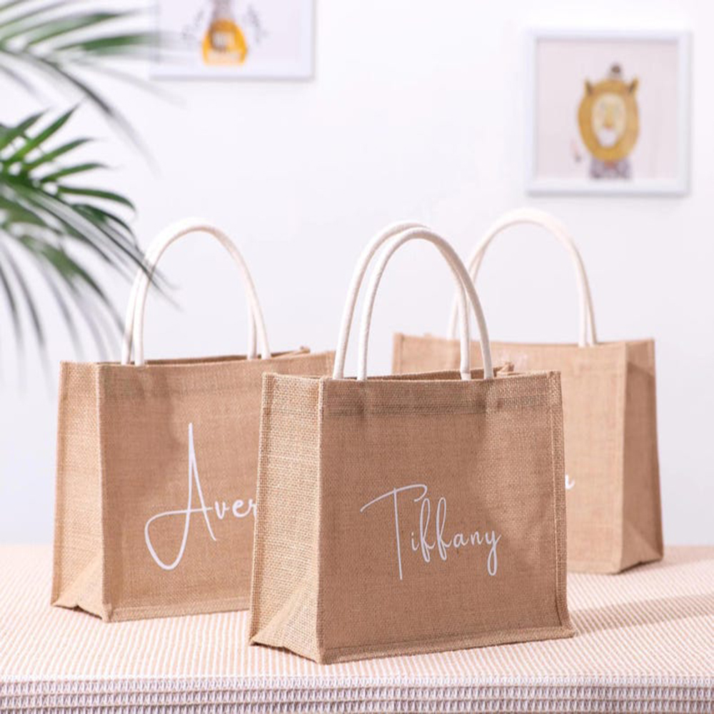 Custom Name Beach Bag Elegant  - Women Bags Jute incelemesi ve fiyatı
