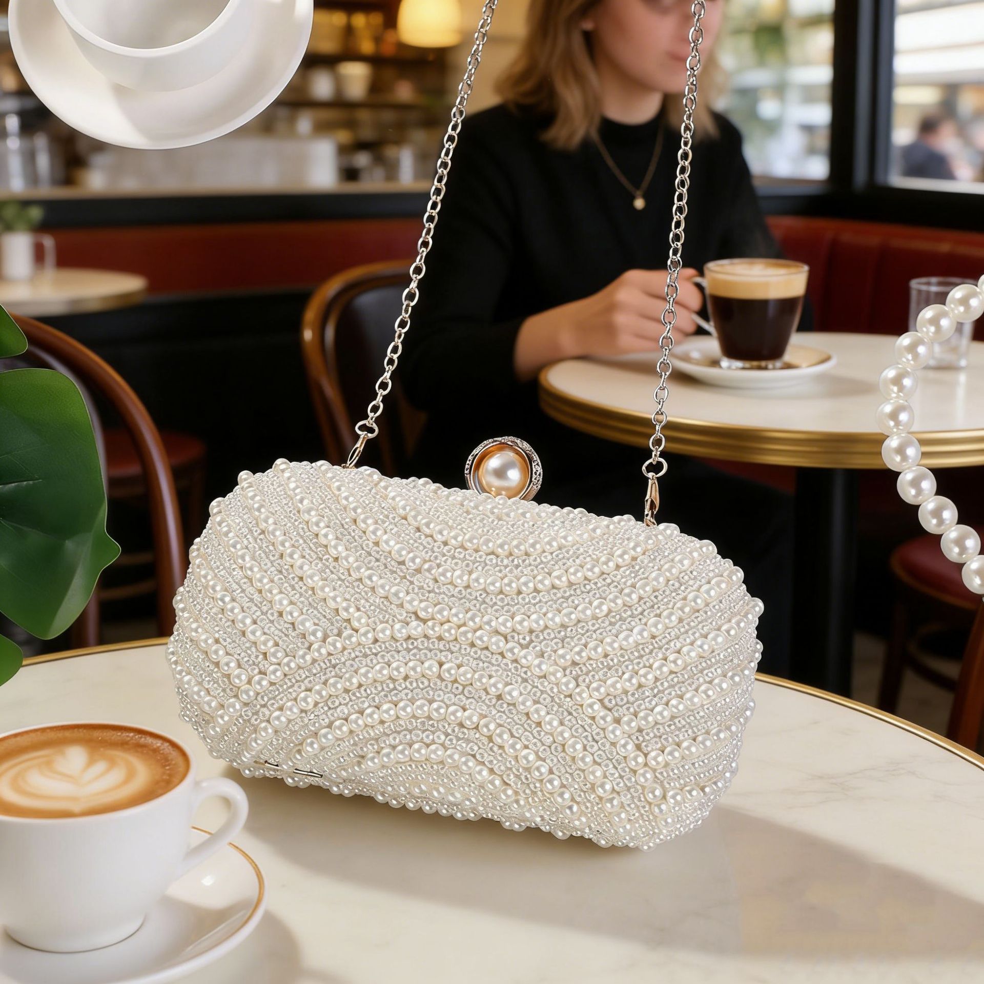 Simple Women's Handheld Pearl  - Women Handheld Bags incelemesi ve fiyatı