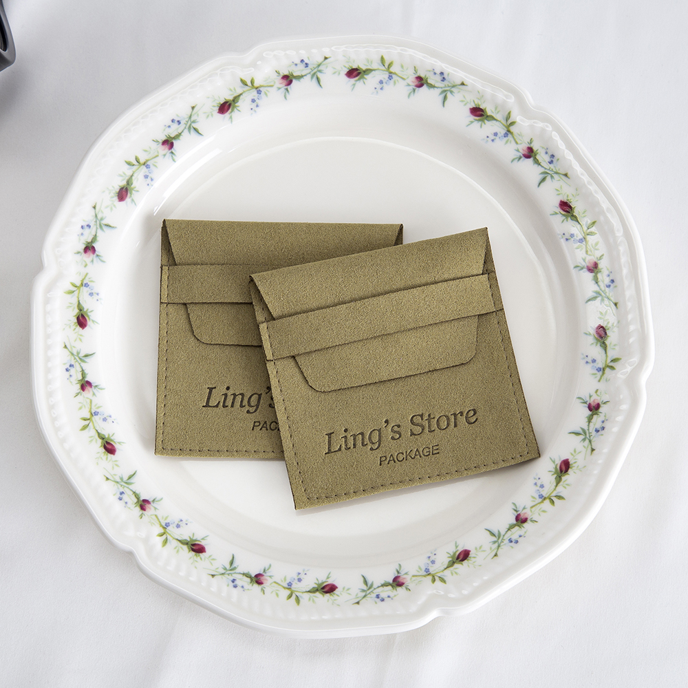 100Pcs Custom Logo Green Jewel - Flap Bag Envelope incelemesi ve fiyatı