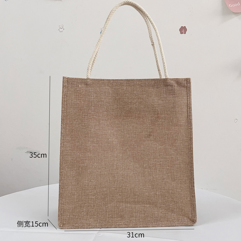 Cotton tote bag, large capacit - Women Bags Jute incelemesi ve fiyatı