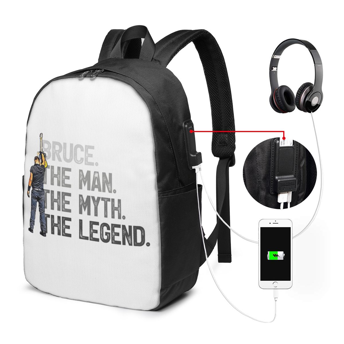 Bruce Springsteen Backpack Tra - Women Bags For Laptop incelemesi ve fiyatı