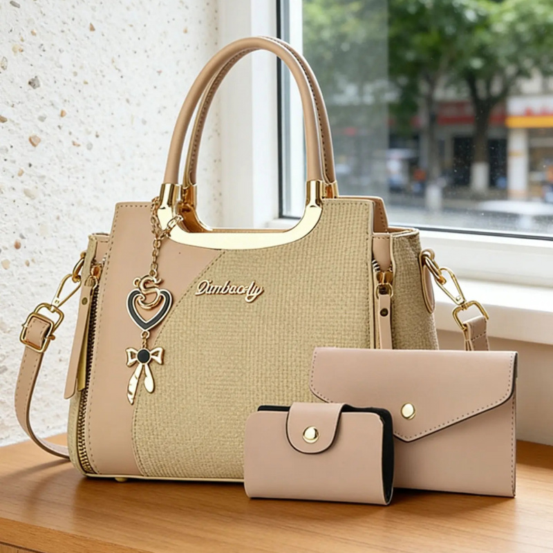 Elegant Women's Handbag Set, M - Women Bags Leather incelemesi ve fiyatı