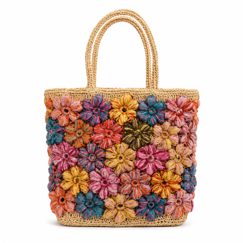 Handmade Raffia Tote Bag for W - Women Bags Handmade incelemesi ve fiyatı