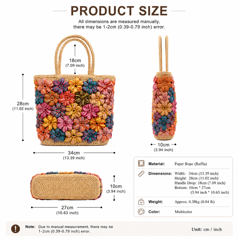 Handmade Raffia Tote Bag for W - Women Bags Handmade incelemesi ve fiyatı