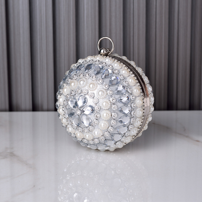 Round Pearl Evening Bag, High  - Women Handheld Bags incelemesi ve fiyatı