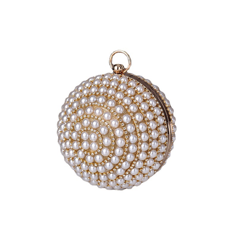 Round Pearl Evening Bag, High  - Women Handheld Bags incelemesi ve fiyatı
