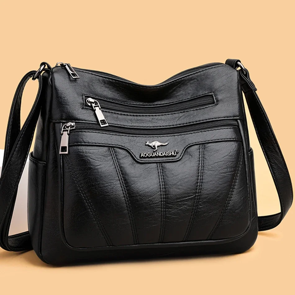 Many Pockets Shoulder Crossbod - Women Bags Leather incelemesi ve fiyatı