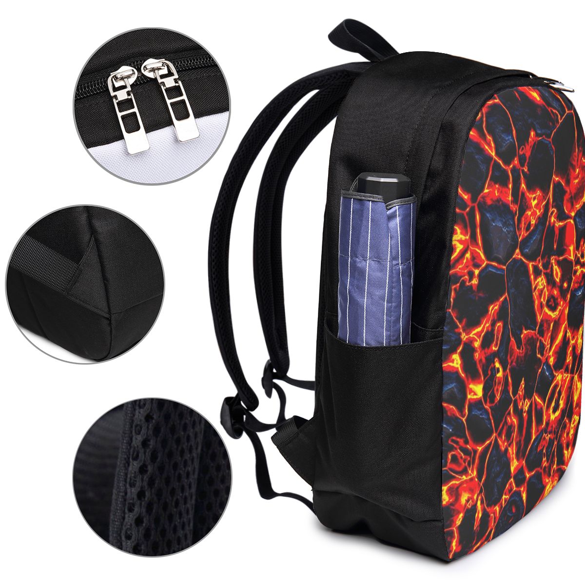 Magma Volcano Lava Fire Backpa - Women Bags For Laptop incelemesi ve fiyatı