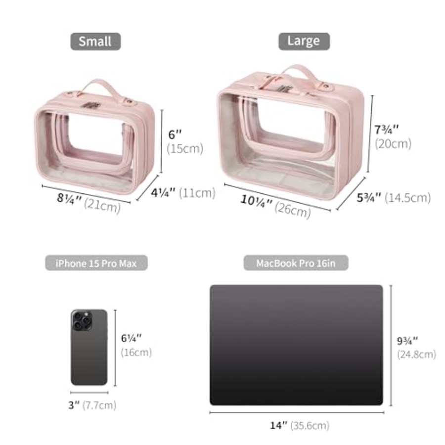 TSA Approved Toiletry Bag, Cle - Women Bags Leather incelemesi ve fiyatı