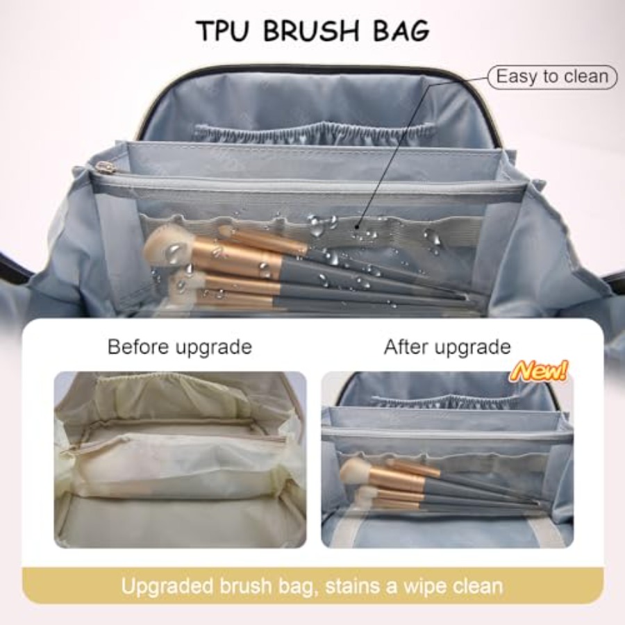 Travel Makeup Bag for Women: C - Women Bags Leather incelemesi ve fiyatı