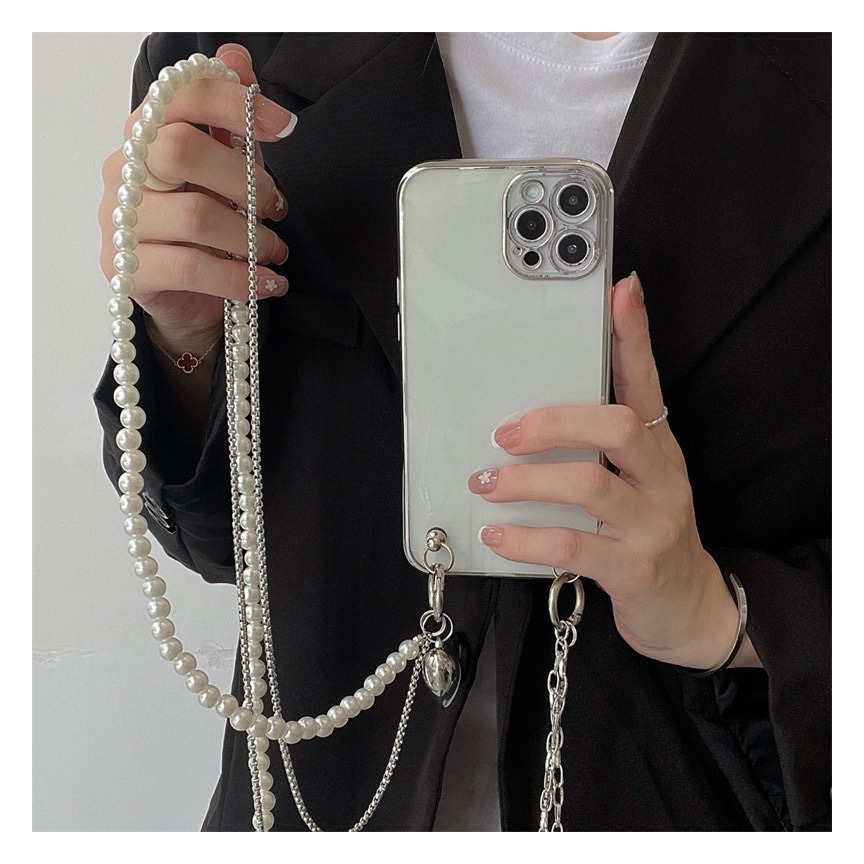 Long Pearl Phone Lanyard Handm - Women Bags Handmade incelemesi ve fiyatı