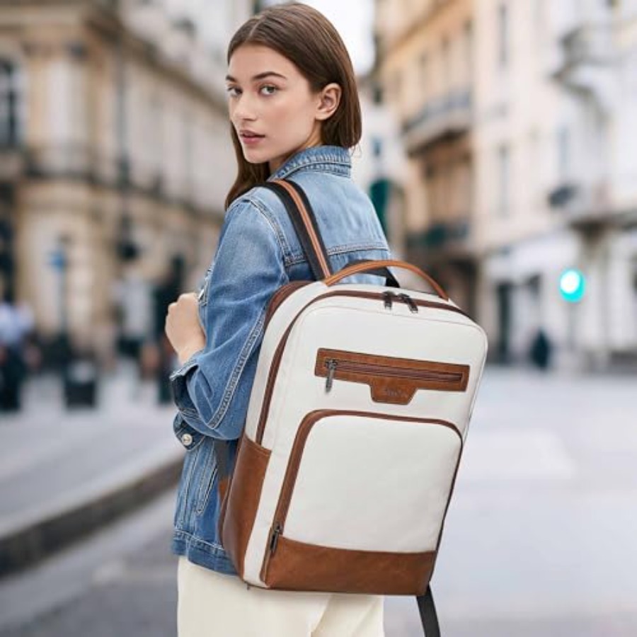 Leather Laptop Backpack for Wo - Women Bags Leather incelemesi ve fiyatı