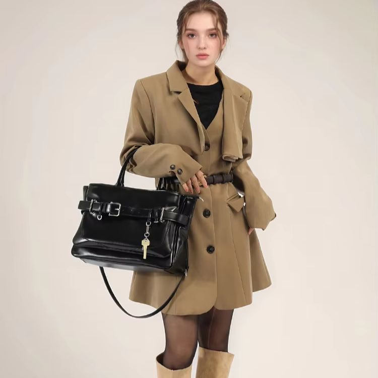 Casual Large-Capacity Shoulder - Women Bags Leather incelemesi ve fiyatı