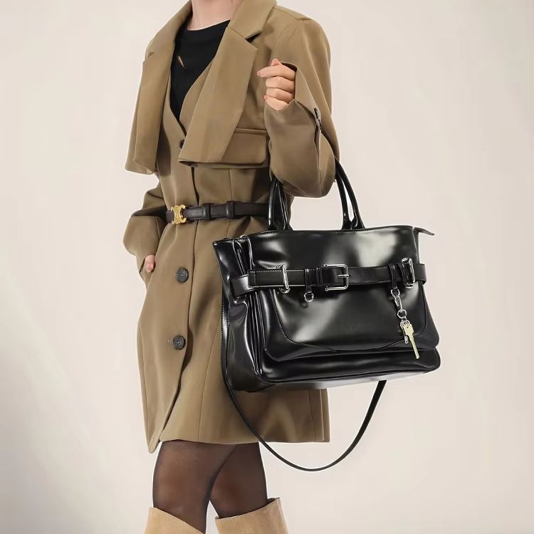 Casual Large-Capacity Shoulder - Women Bags Leather incelemesi ve fiyatı