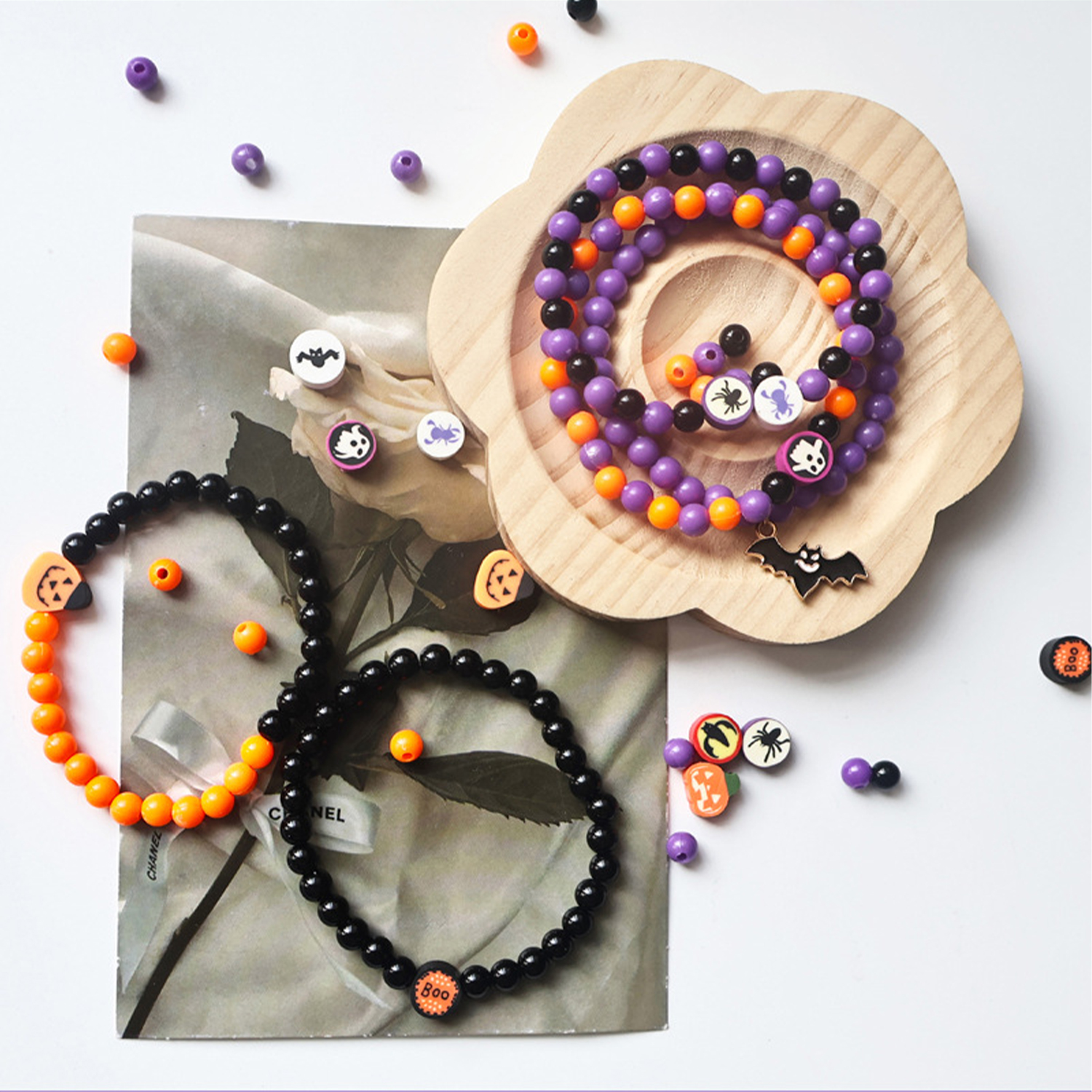 Halloween 4 grid beading set,  - Women Bags Handmade incelemesi ve fiyatı