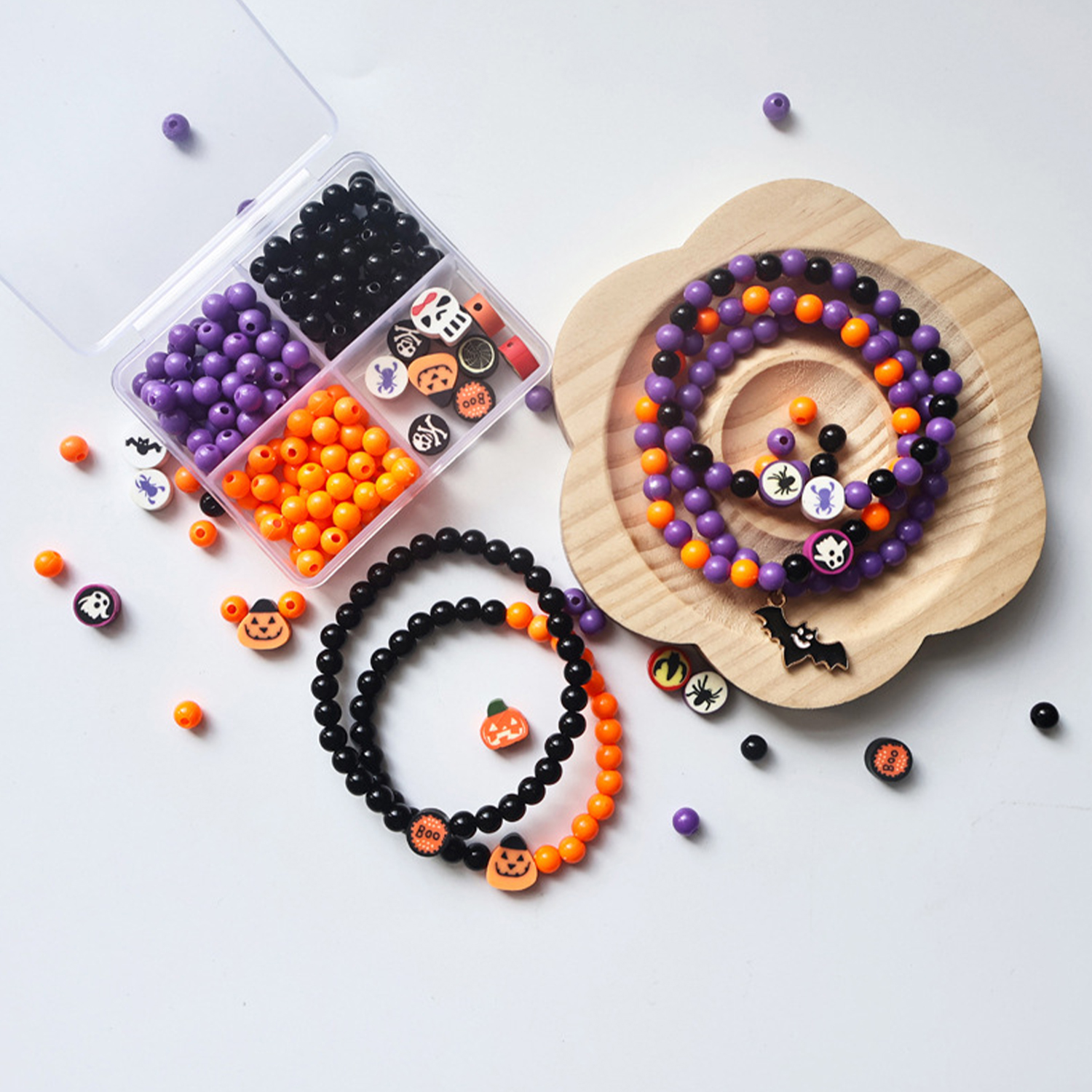 Halloween 4 grid beading set,  - Women Bags Handmade incelemesi ve fiyatı