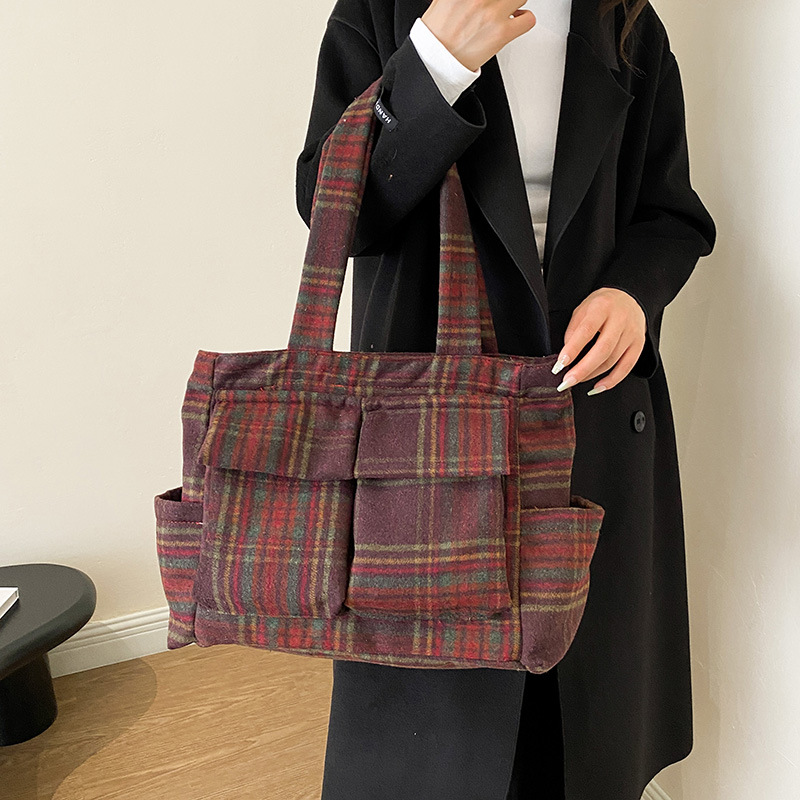 Lamb Fleece tote bags for wome - Women Handheld Bags incelemesi ve fiyatı