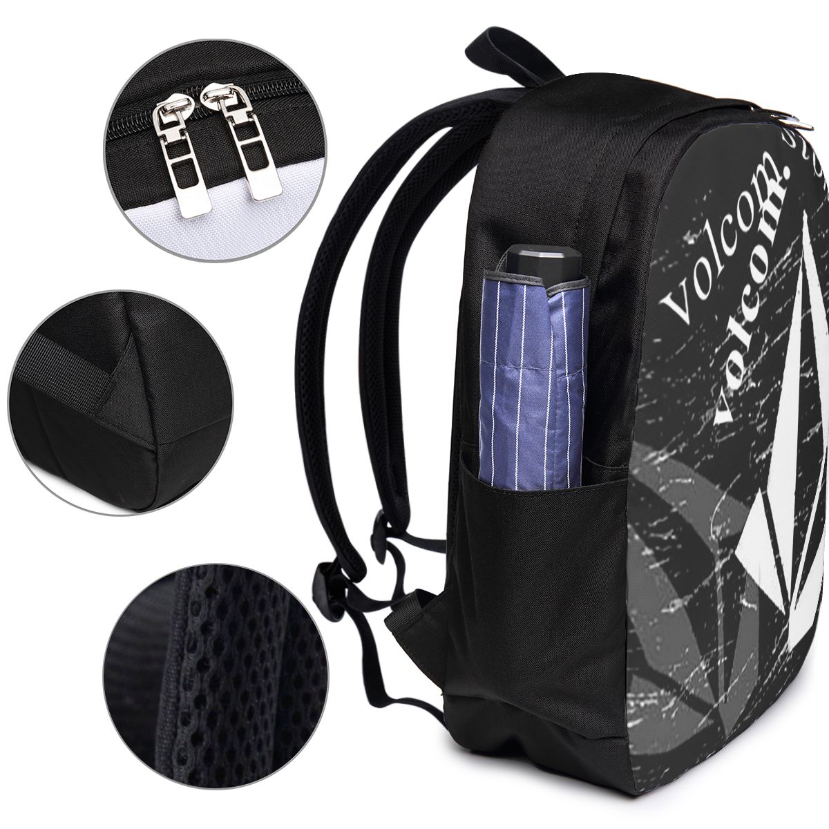 V-Volcom Logo Backpack Travel  - Women Bags For Laptop incelemesi ve fiyatı