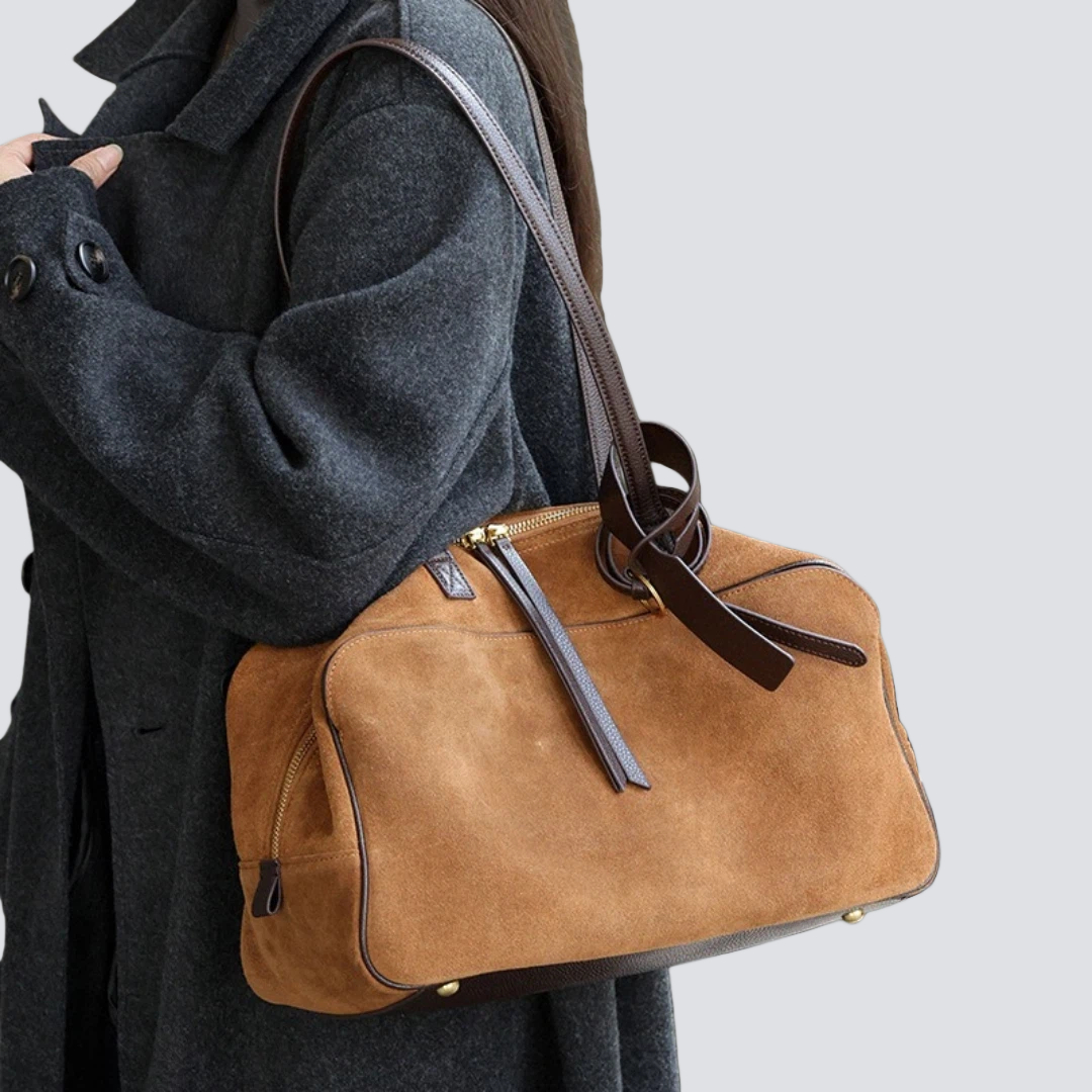 Suede Leather Womens Shoulder  - Women Handheld Bags incelemesi ve fiyatı