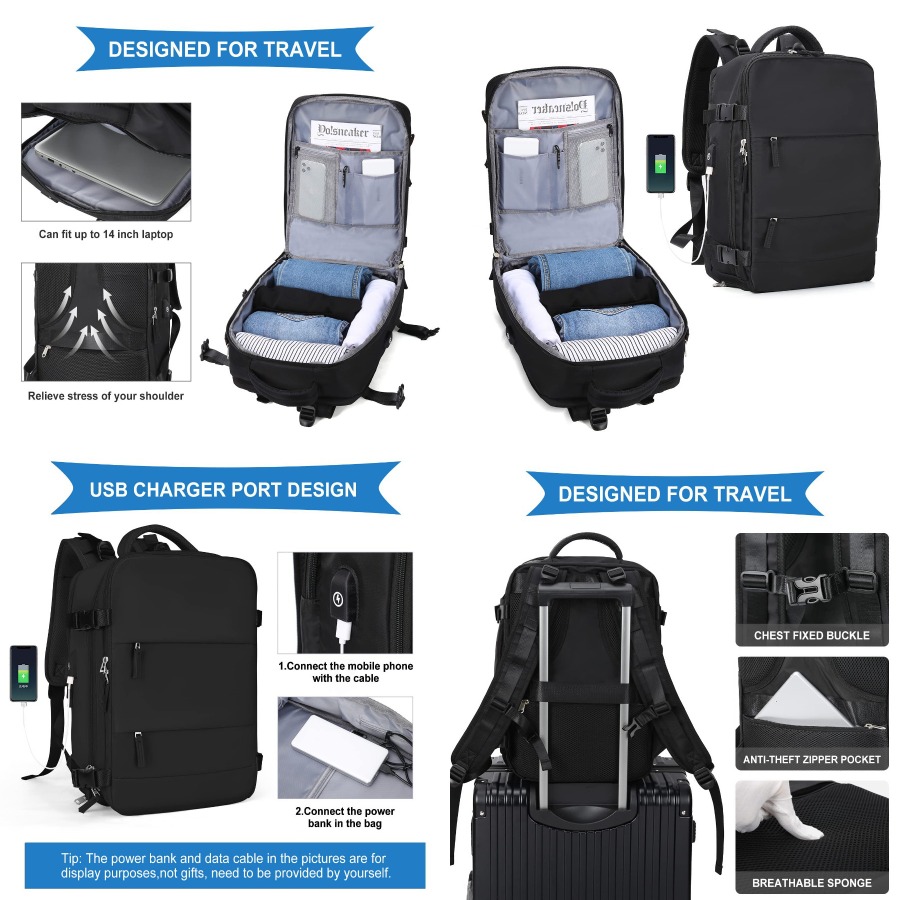 【New Arrival】Black Travel Back - Women'S Bag incelemesi ve fiyatı