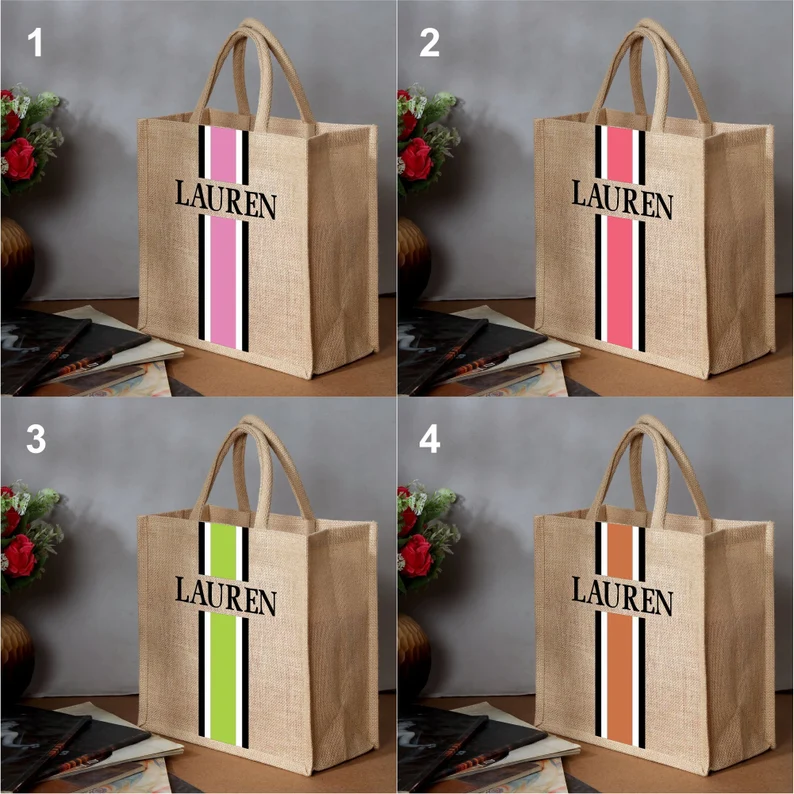 Personalized Tote Bag Jute Bur - Women Bags Jute incelemesi ve fiyatı