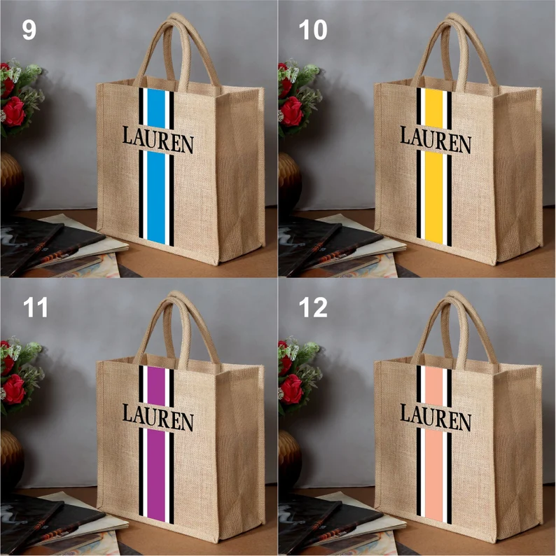 Personalized Tote Bag Jute Bur - Women Bags Jute incelemesi ve fiyatı