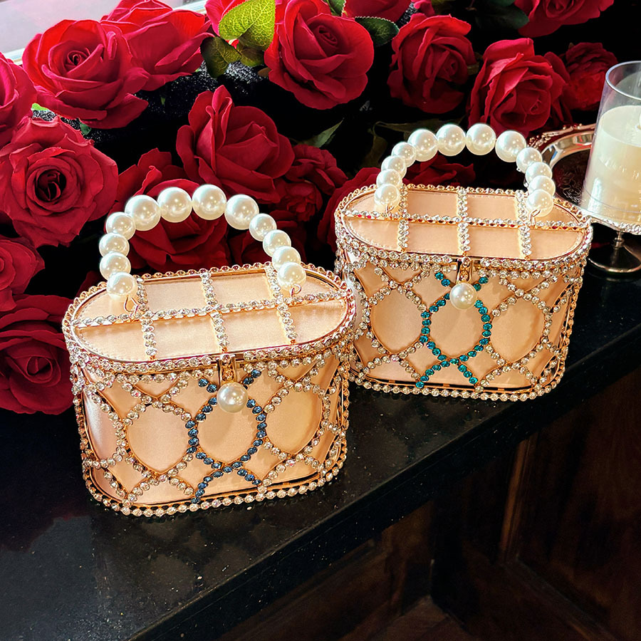 French Pearl Diamond Hand-held - Women Handheld Bags incelemesi ve fiyatı