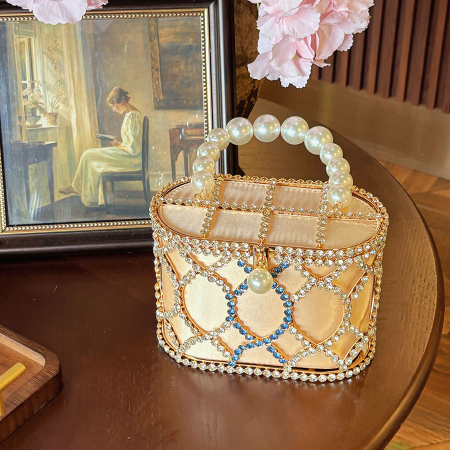 French Pearl Diamond Hand-held - Women Handheld Bags incelemesi ve fiyatı