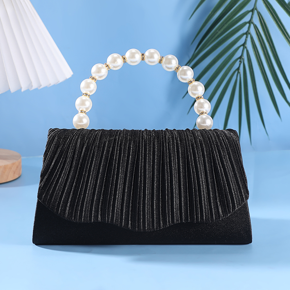 New pleated pearl handbag - el - Flap Bag Envelope incelemesi ve fiyatı