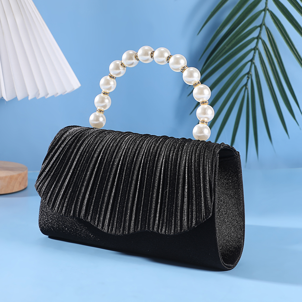 New pleated pearl handbag - el - Flap Bag Envelope incelemesi ve fiyatı