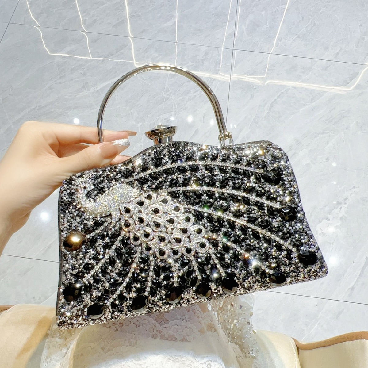 New Full Diamond Handbag with  - Women Handheld Bags incelemesi ve fiyatı