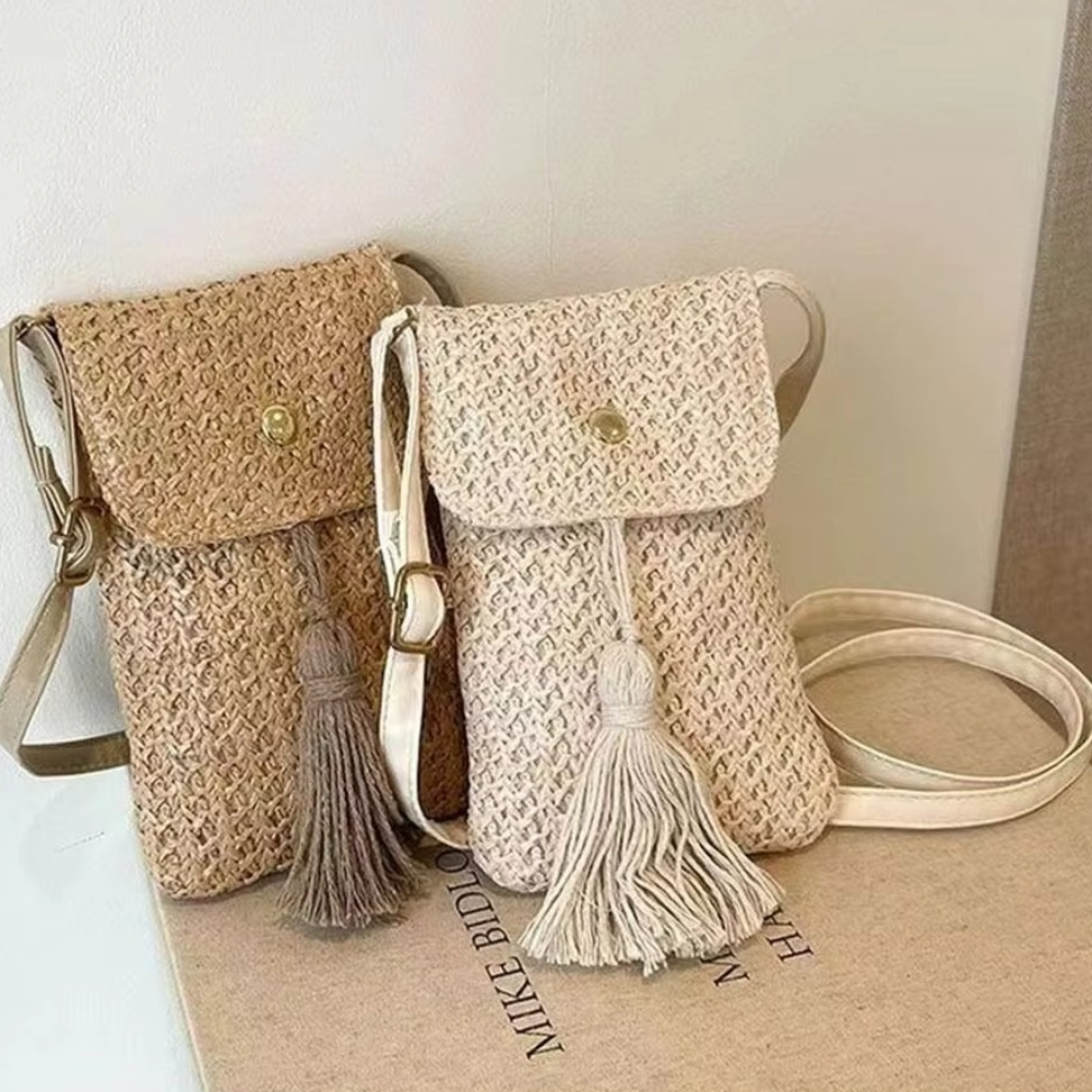 Portable Weaving Straw Woven H - Women Bags Handmade incelemesi ve fiyatı