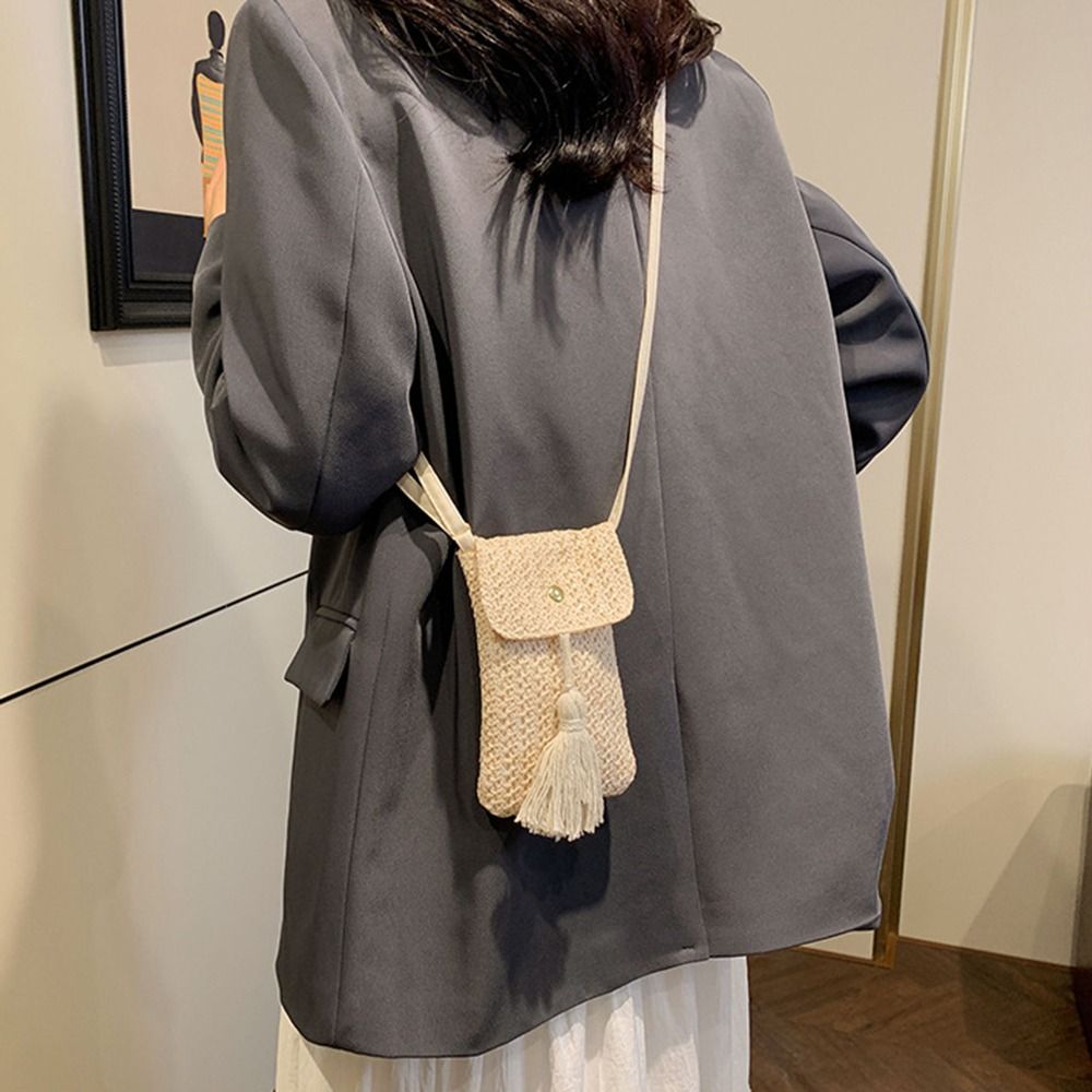 Portable Weaving Straw Woven H - Women Bags Handmade incelemesi ve fiyatı