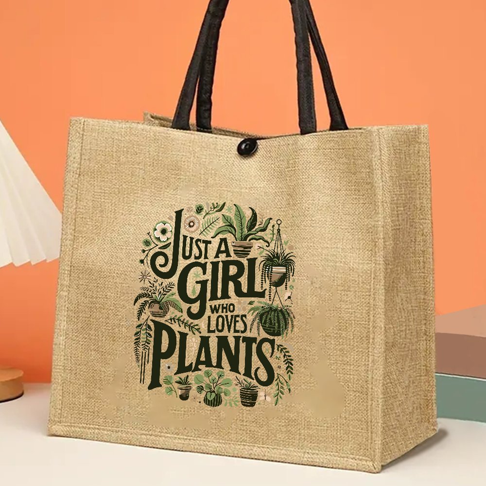 Jute Tote Bag for Plant Lovers - Women Bags Jute incelemesi ve fiyatı