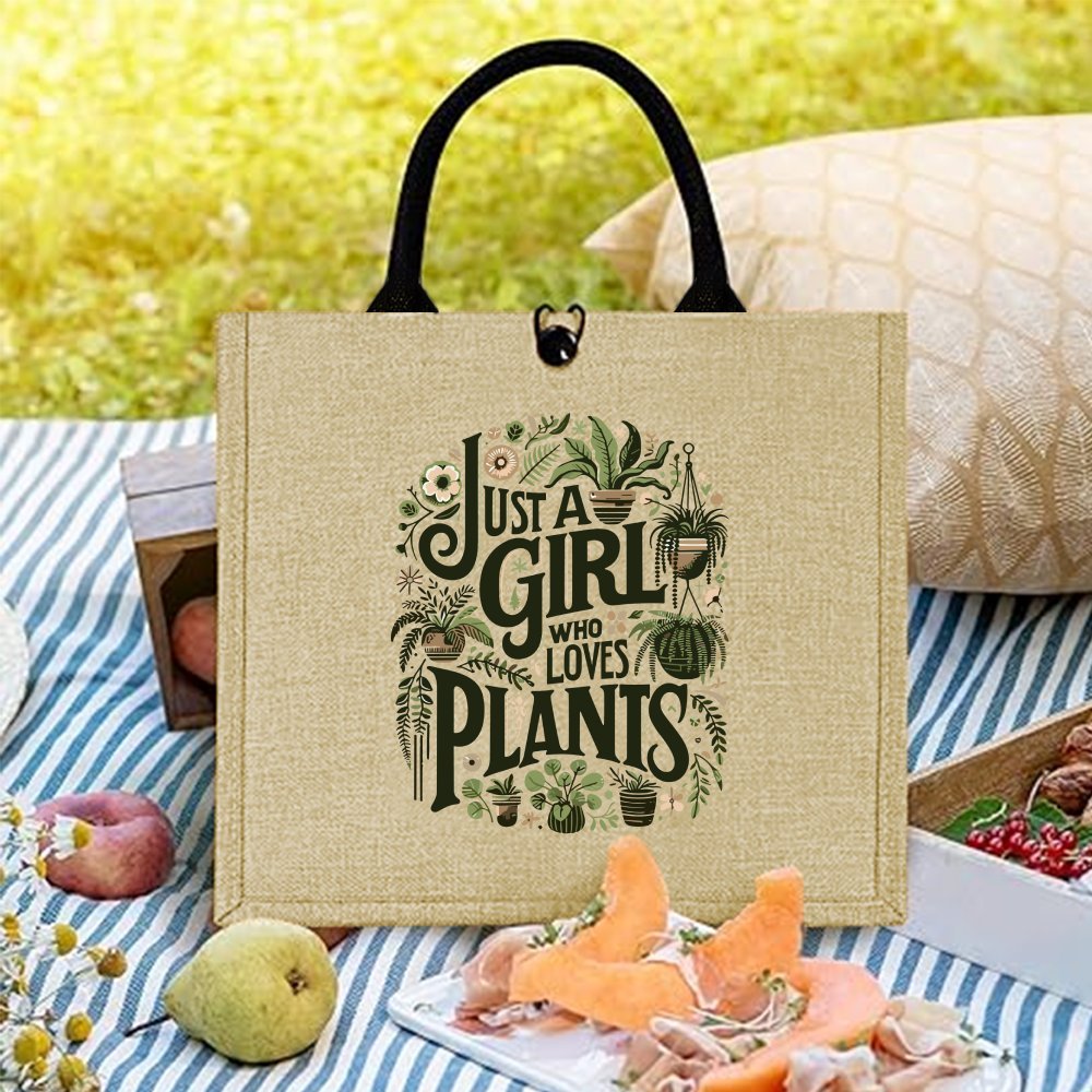 Jute Tote Bag for Plant Lovers - Women Bags Jute incelemesi ve fiyatı