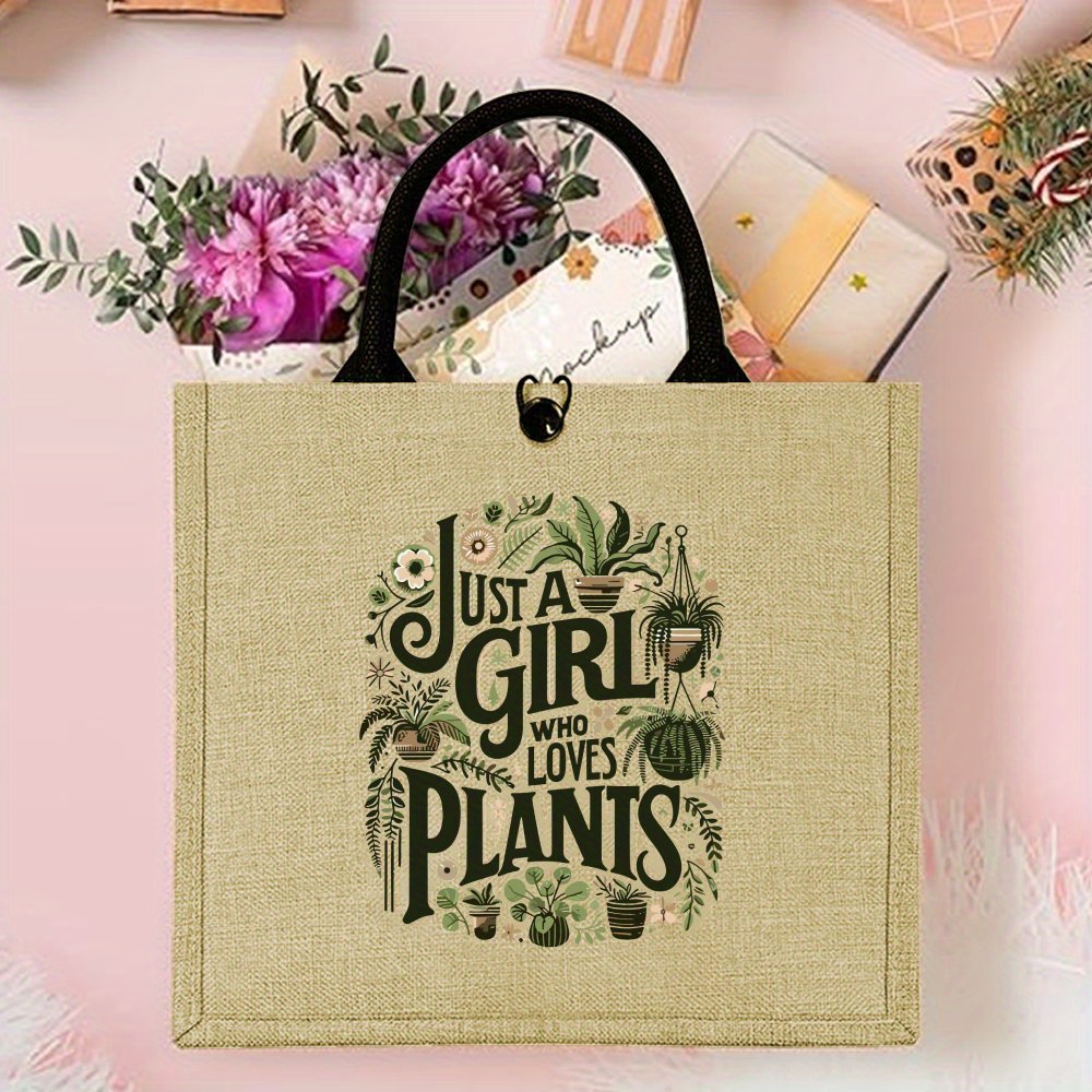 Jute Tote Bag for Plant Lovers - Women Bags Jute incelemesi ve fiyatı