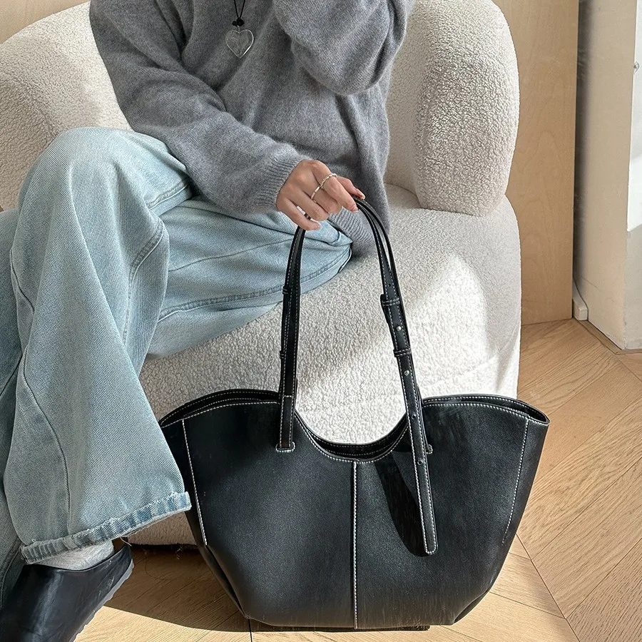 Vintage Women Handbag Large Ca - Women Bags Leather incelemesi ve fiyatı