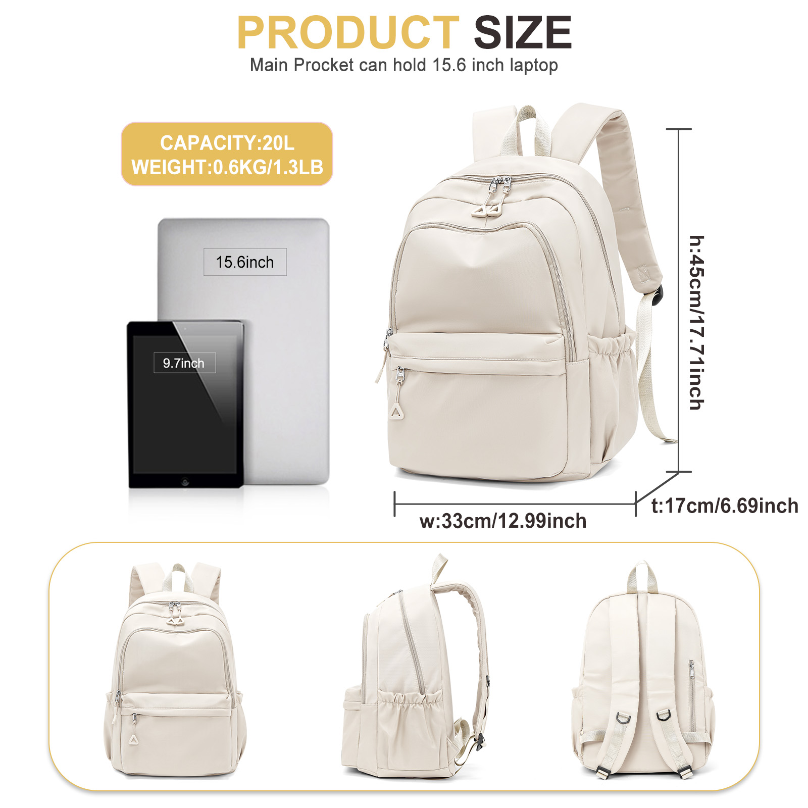 Laptop School Bag, Waterproof  - Women Bags For Laptop incelemesi ve fiyatı